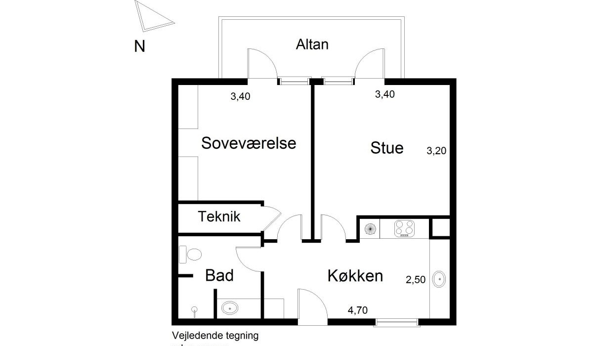 Lejlighed med dejlig udsigt billede 6